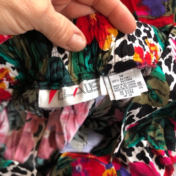 Vtg Flowy Funky Patterned Skirt - Picture 10 of 15